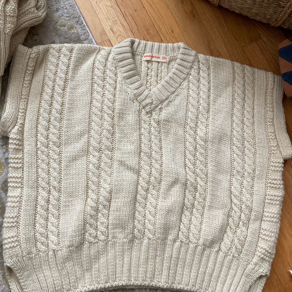 &daughter ivory sweater vest